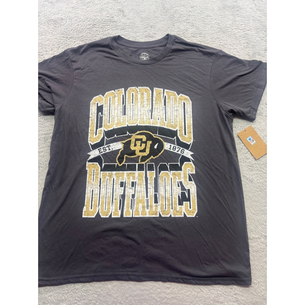 Rivalry Threads Colorado Buffaloes NCAA Graphic T-Shirt Gray Mens XL New